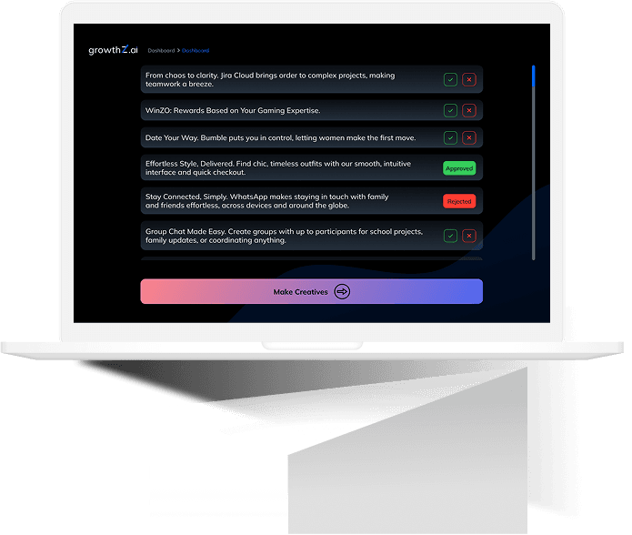 Ad copy writer
AI desktop interface