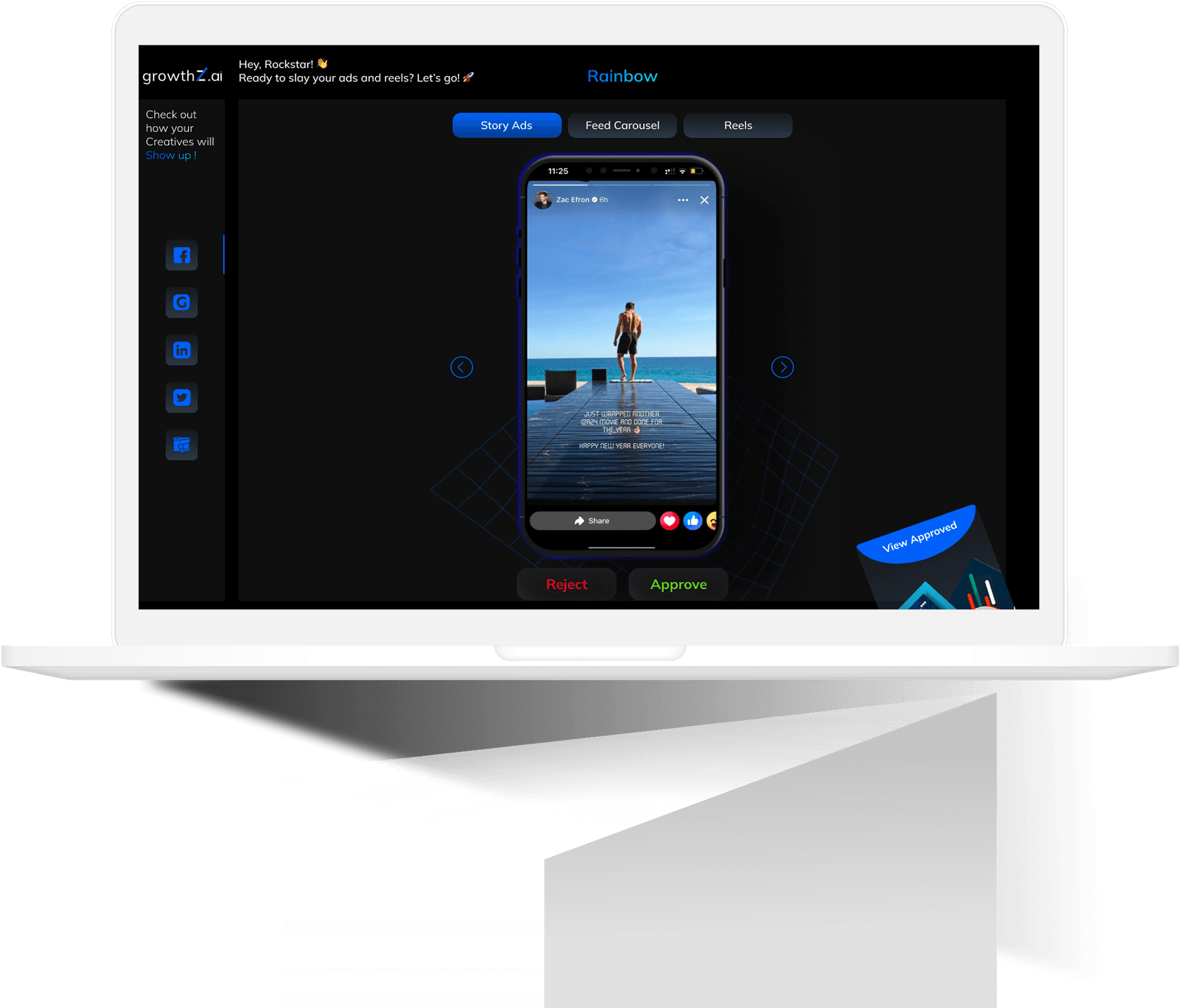 Automated 
Creative Studio desktop interface